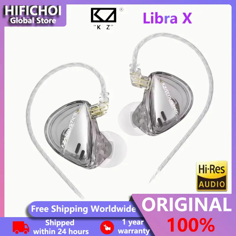 

KZ x Angelears Libra X Ultra-Wide Frequency IEMs – HiFi In-Ear Monitor Earphones with 0.75mm Replaceable Cable