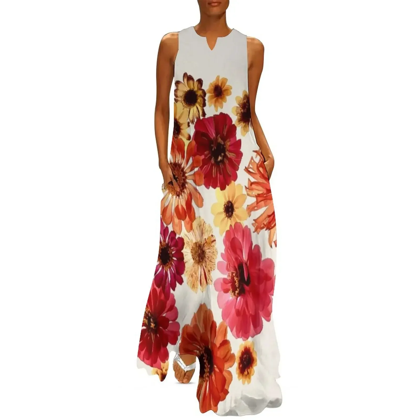 

Jovia Botanical Long Dress beach dresses women's dresses luxury wedding guest dress 2025 loose women's dress