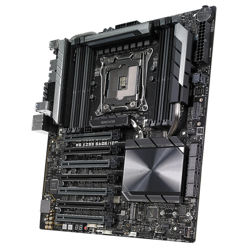 Desktop Mainboard com Overclocking, Desktop Mainboard, SATA III, USB 3.0, WS X299, 10G, LGA 2066, DDR4, ATX, Intel X299