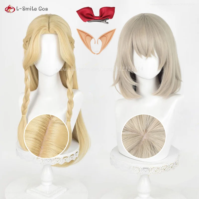 Anime Marcille Donato Falin Touden Marcille Falin Cosplay Pruik 70Cm/35Cm Hoge Kwaliteit Hittebestendig Synthetisch Haar + Pruik Cap