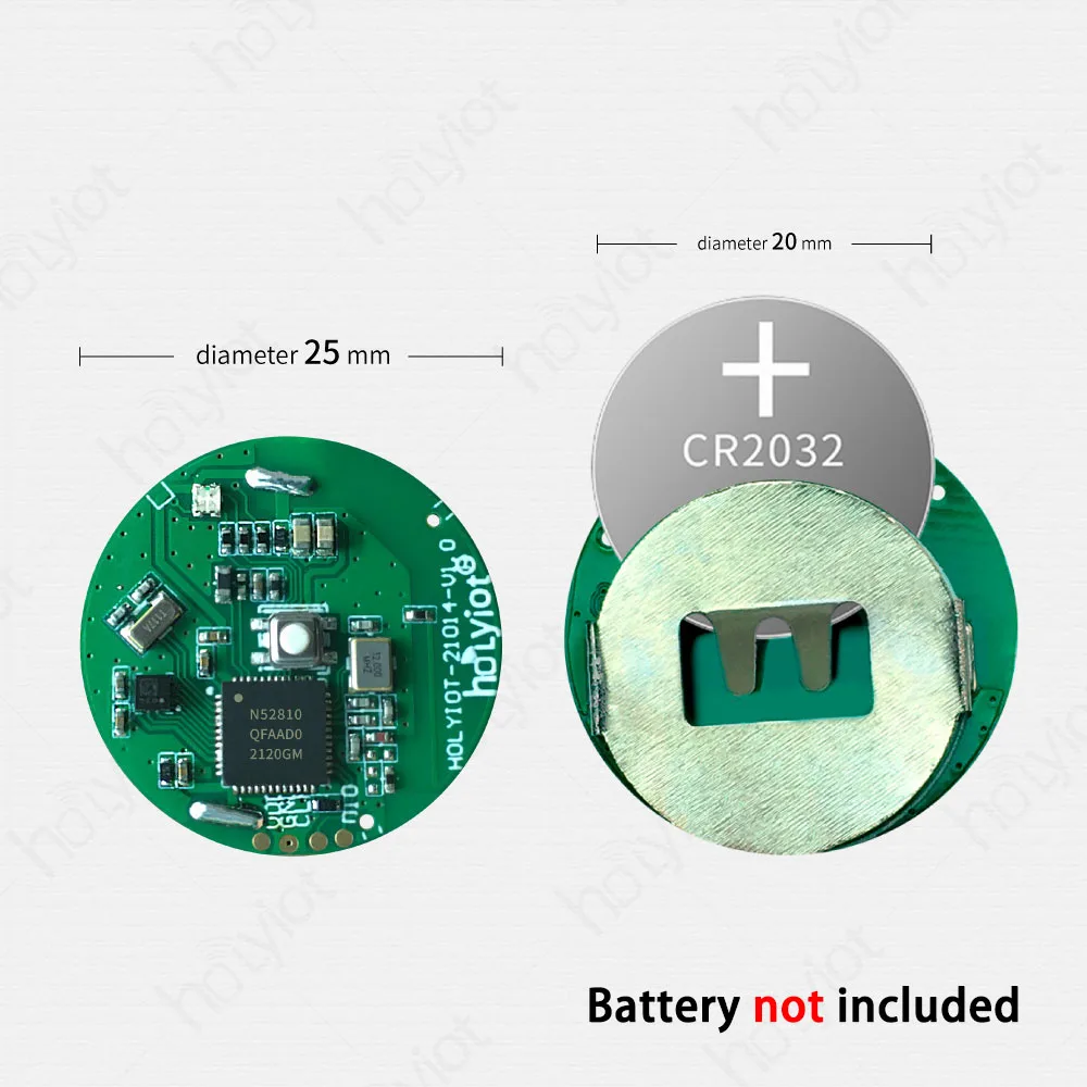 Holyot nRF52810 Bluetooth Beacon With Accelerometer Sensor BLE 5.0 Low Energy Module Ibeacon Eddystone Indoor Positioning Tag