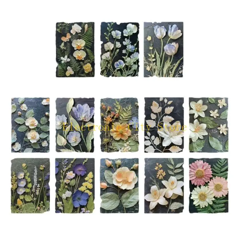 Carta per scrapbooking carta floreale in rilievo per scheda scrapbooking journaling che produce hu8d