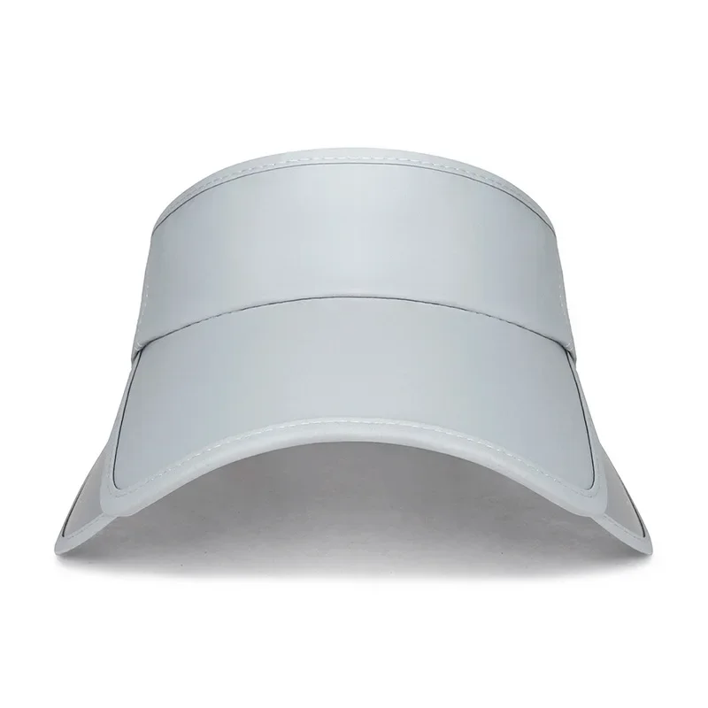 Summer Retractable Brim Sunscreen Sunshade Empty Top Hat Outdoor Solid Color Versatile Anti UV Sports Sun Hat