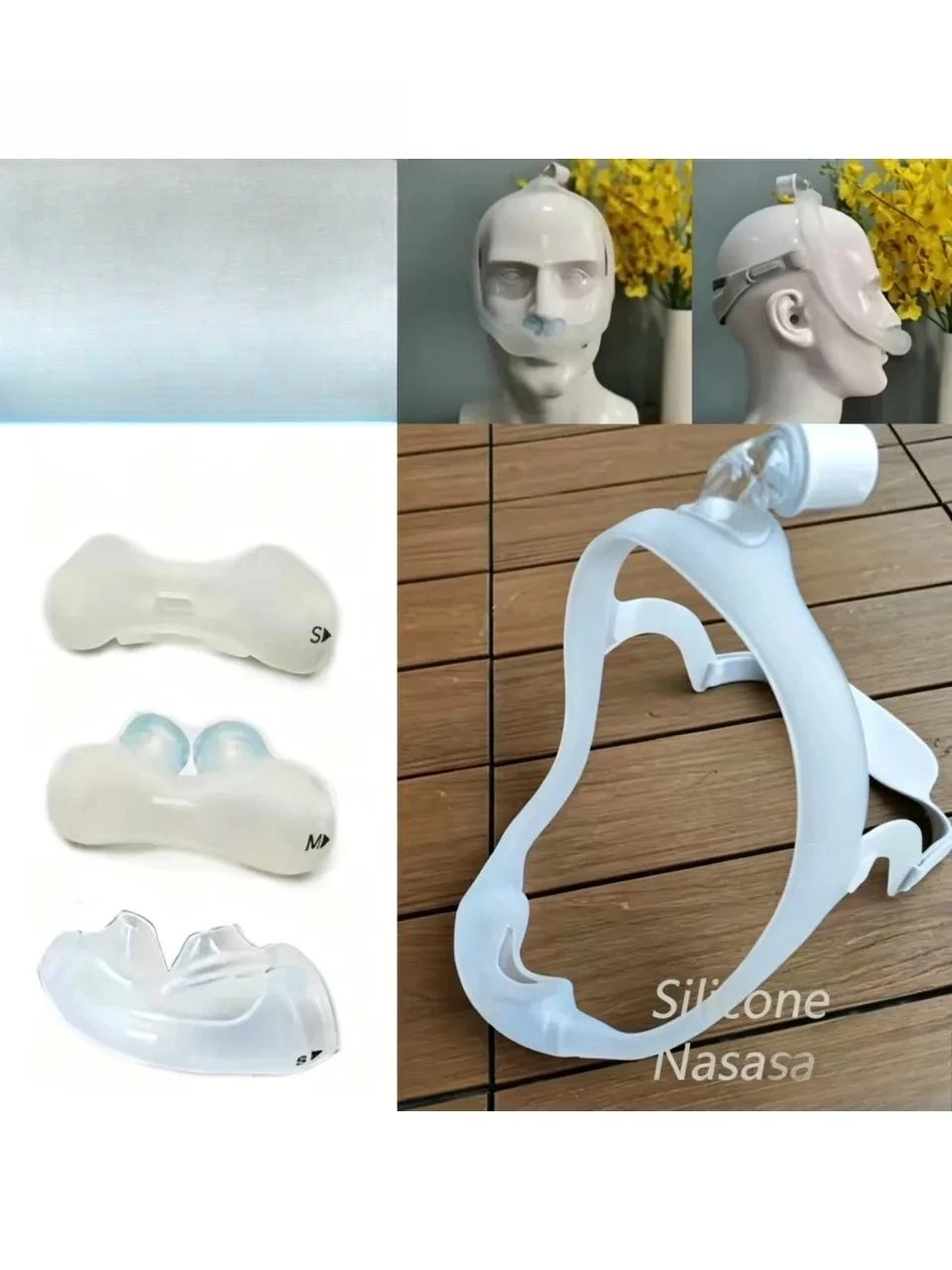 Original DreamWear Cpap Mask Nose Pillow I II Blue Gel Nose Pillow Mask Silicone Mat Bed Frame Accessories