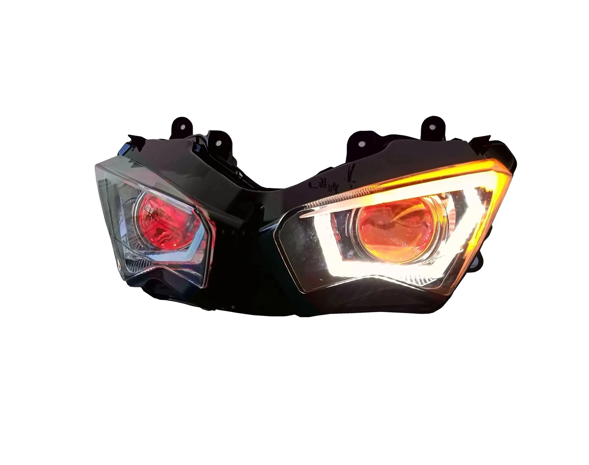 Led Custom Motorbike Headlight Front Projector Lamp For Kawasaki Ninja 400 Motorcycle Accessories Body Parts