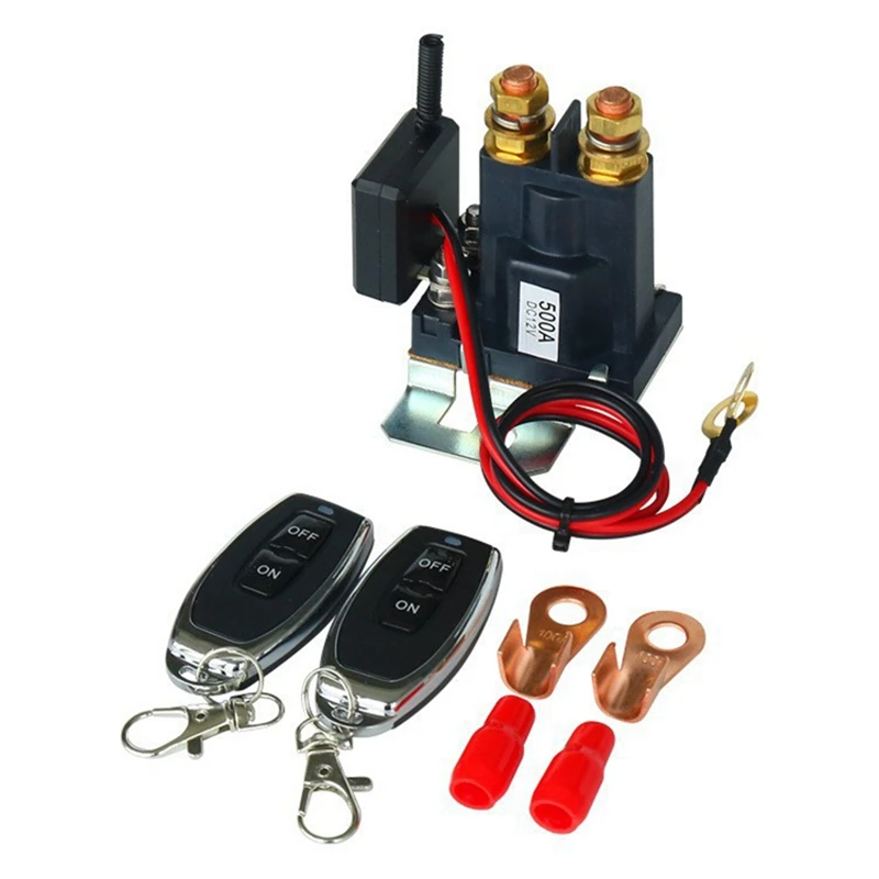 Remote Battery Disconnect Switch Upgraded 12V 500A For Car Truck RV Battery Switch Isolator With 2 Keys