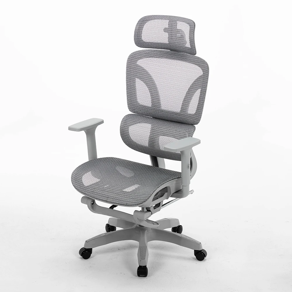 Ergonomic best gaming chair with foot pedals comfortable gaming reclining mesh rotating office chair with lumbar support