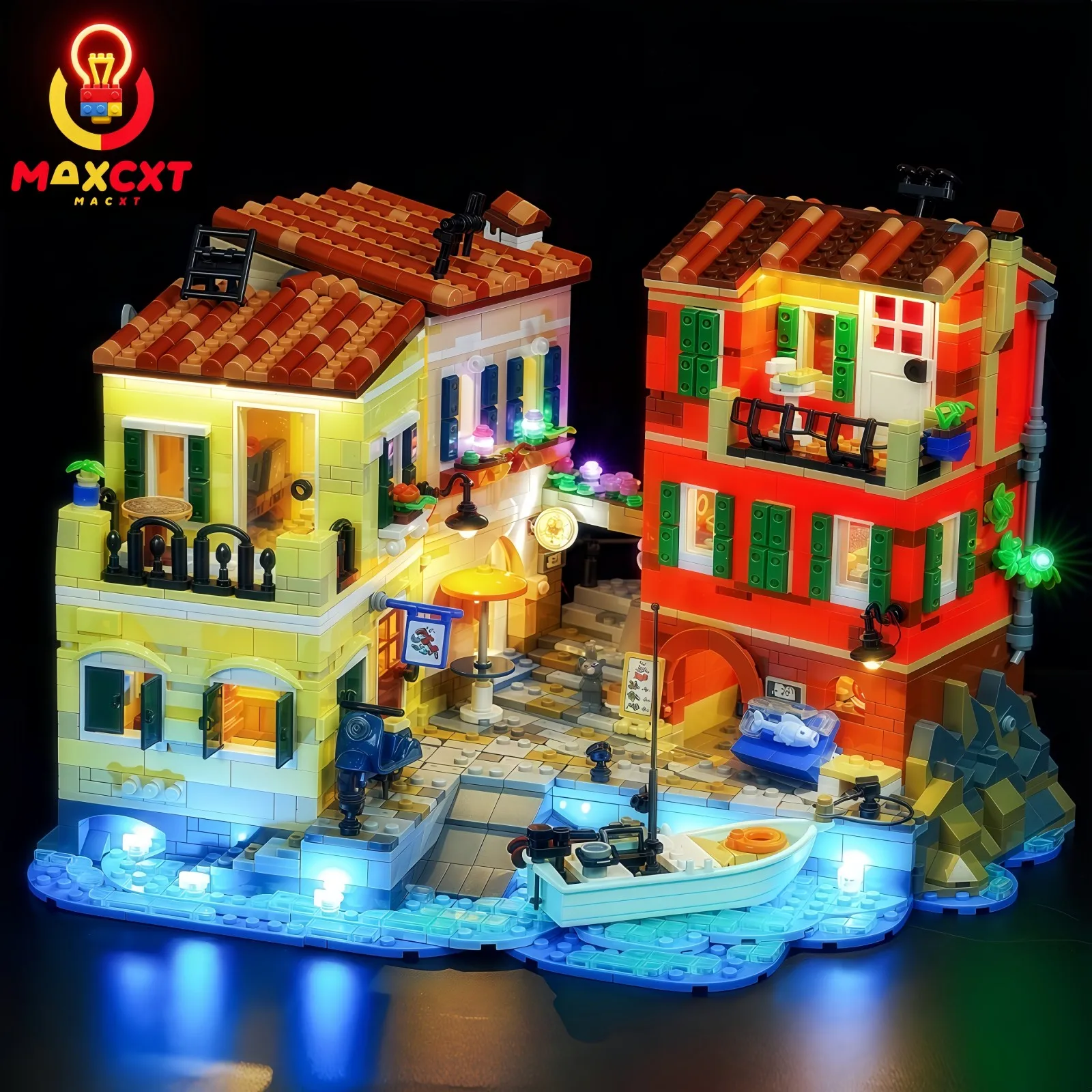 MAXCXT LED Light Set For LEGO 21359 Italian Riviera DIY Decorative Lamp Not Include Lego Building Blocks Set ﻿