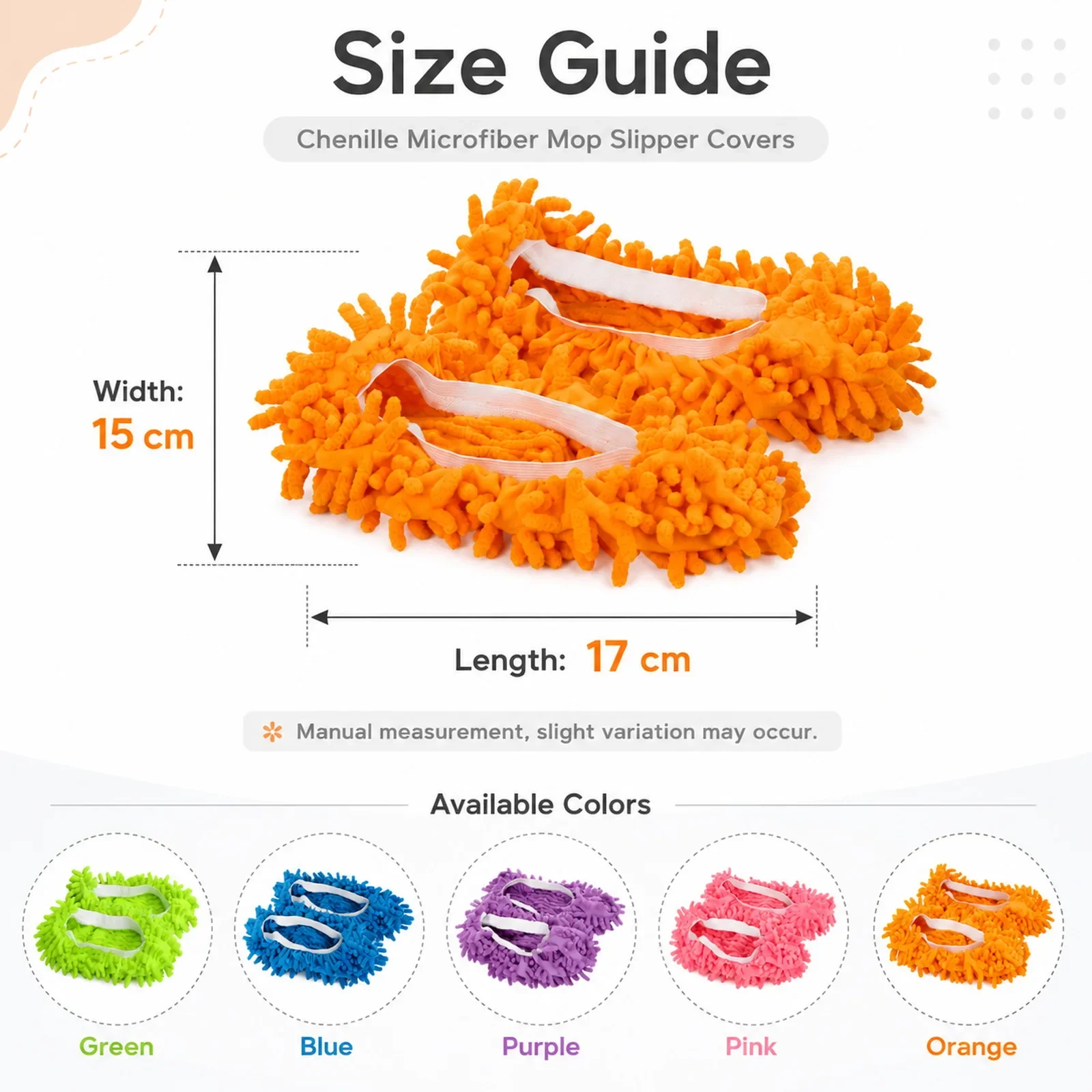 1-4Set Lazy Mopping Slippers, Microfiber Floor Dust Cleaning Shoes, Reusable Washable Slippers for Home Office Kitchen Use