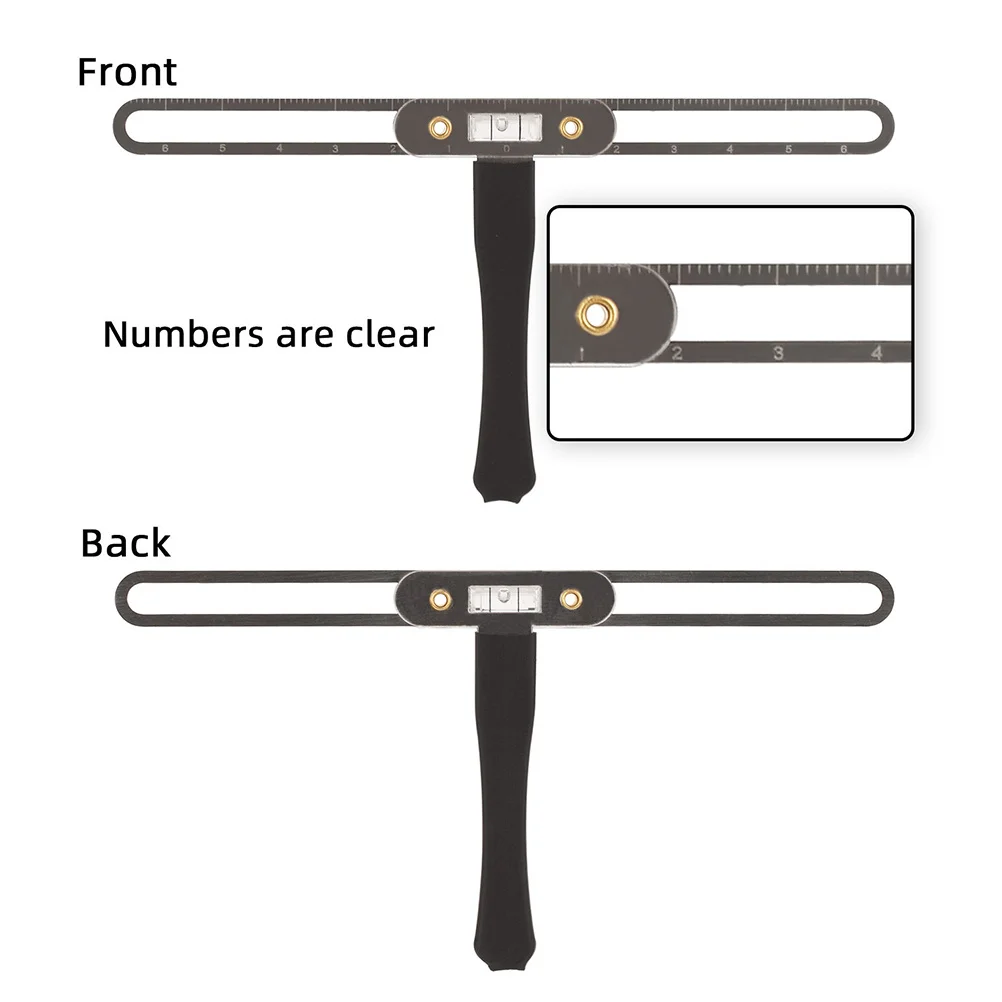 

Stainless Steel T Shape Eyebrow Tattoo Ruler Scales Eyebrow Positioning Tool Microblading Mapping Makeup Measuring Ruler