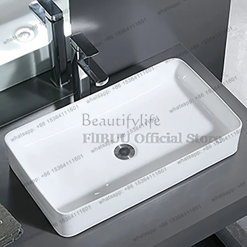 

Ceramic Bathroom Vessel Sink Bowl Above Counter Ceramic Sink Bowl Lavatory Wash Hand Basin Countertop Basin Wash Bowl Porcelain