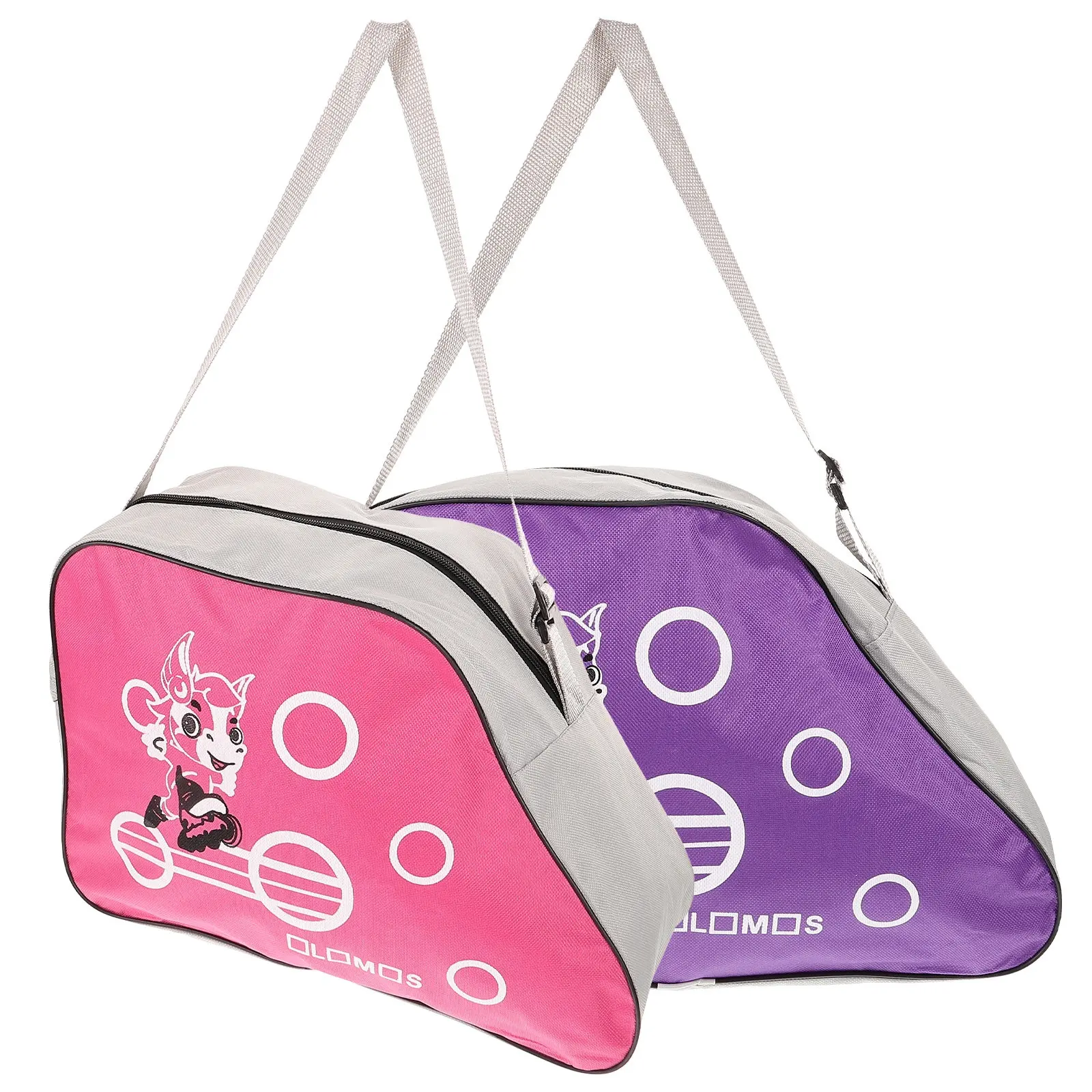 

2Pcs Roller Skate Shoes Bag Triangle Large Oxford Cloth Skates Storage Pouch Carrying Portable Roller Skates Organizer