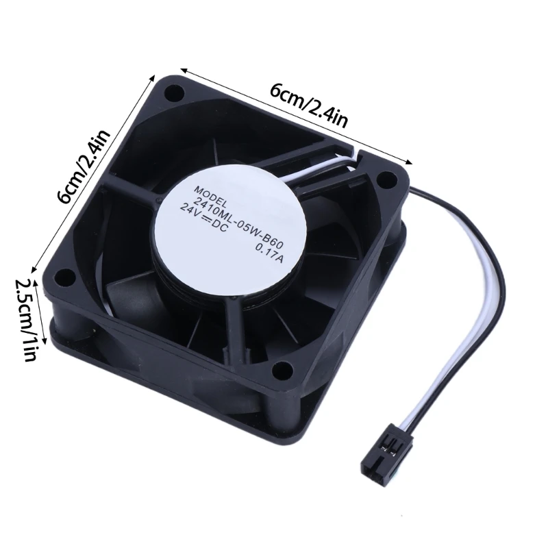 Inverter Coolers Fan 2410ML-05WB60 3.12W 24V 60x60x25mm Cooling Fan for Inverter Dropship