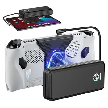 SIWIQU 20000mAh Magnetic Power Bank for ROG Ally,65W Fast Charging Portable Battery Bank,With Detechable Back and Dual USB Cable