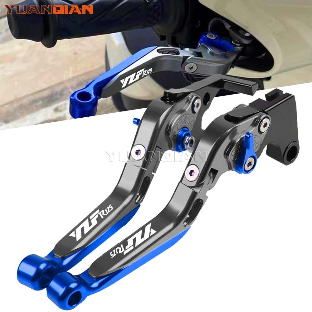 For YAMAHA YZF-R125 YZF R125 R 125 2008 2009 2010 2011 - 2021  Motorcycle Adjustable Brake Clutch Levers Handlebar grip yzf r125