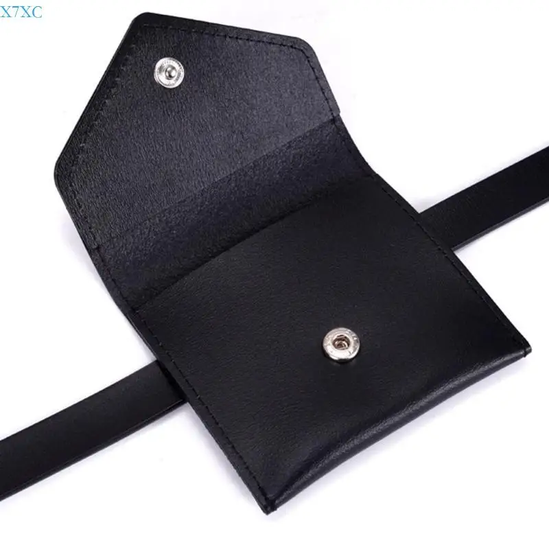 

X7XC Korean Mini Fashion Waist Bag For Women PU Leather Belt Envelope Bags