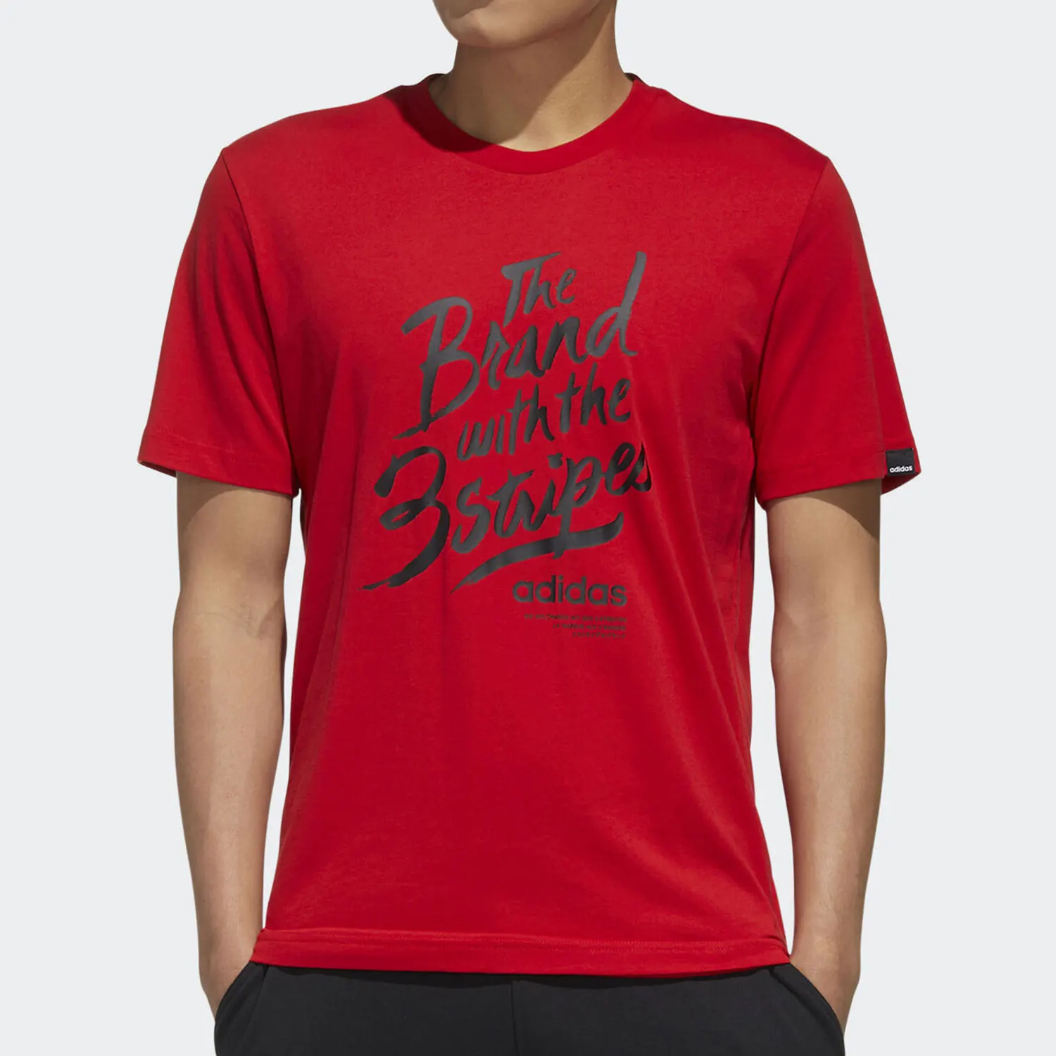 

Adidas Оригинальная мужская повседневная спортивная футболка нового сезона с круглым вырезом FM6225