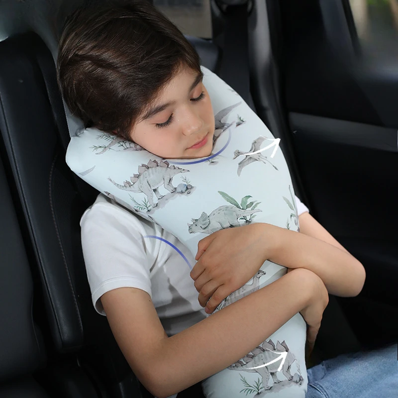 

Innovative Children's Car Sleepup Artifact Neck Pillow for Long Trips Ensuring Safe and Comfortable Side Sleeping in Rear Seat