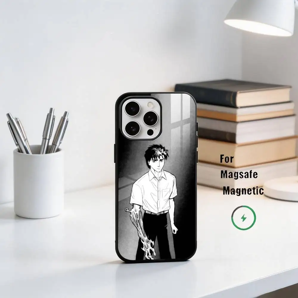 The terrifying P-Parasyte-the maxim Phone Case Magnetic For Magsafe Wireless Charging For iPhone17,16,15,14,13,12,11 Plus,Pro