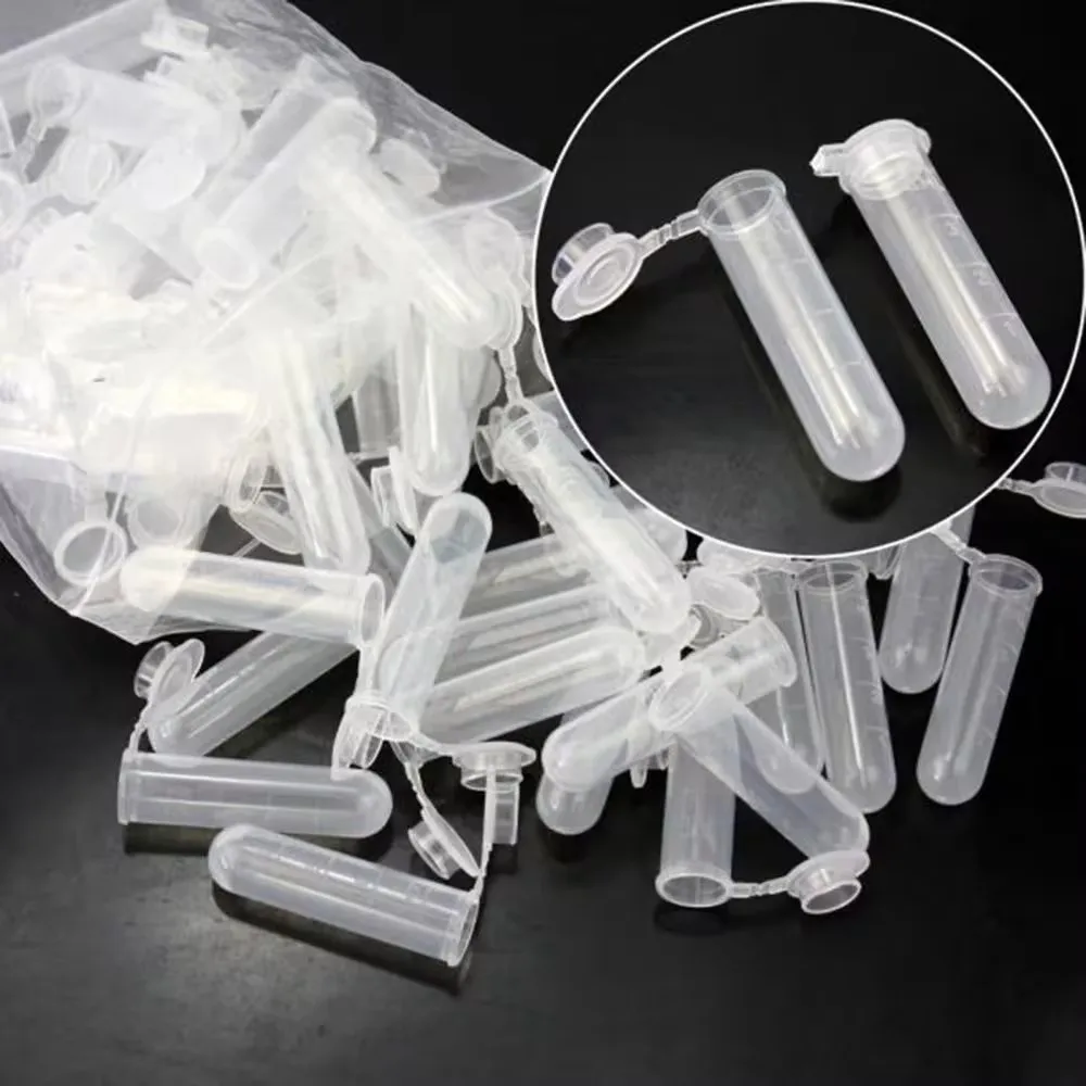 

5ml Plastic Bottles Multi-purpose Clear Tube Empty Sample Storage Container Plastic Lightweight Tube Easy For Carry