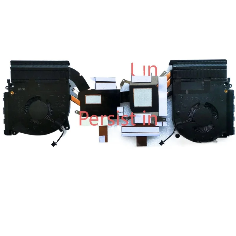 ” New For M15 R2 N18E Gaming Laptop Heatsink wCPU GPU Fan 0X9FRW