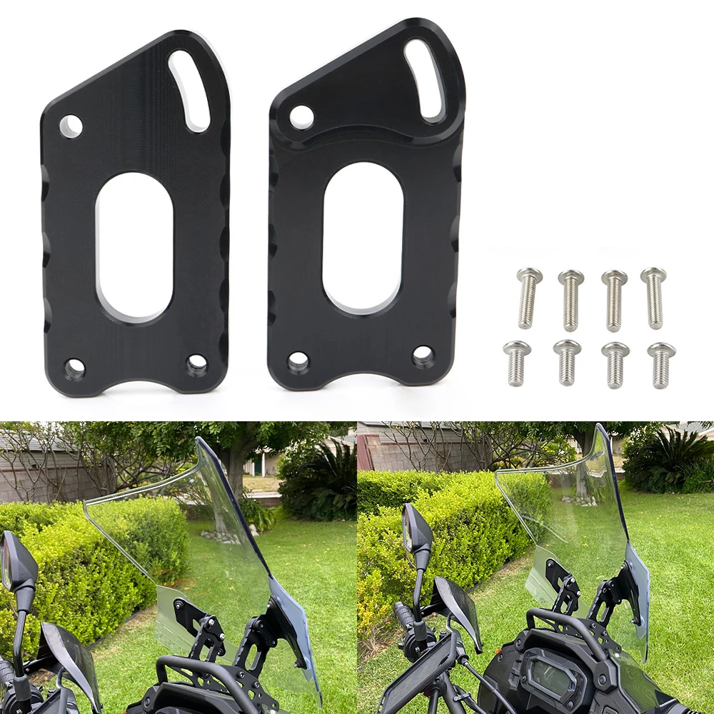 

Motorcycle Accessories Fit For KAWASAKI KLR 650 KLR650 2022-2023 Windshield Riser Adapter Adjustable Windscreen Mount Bracket