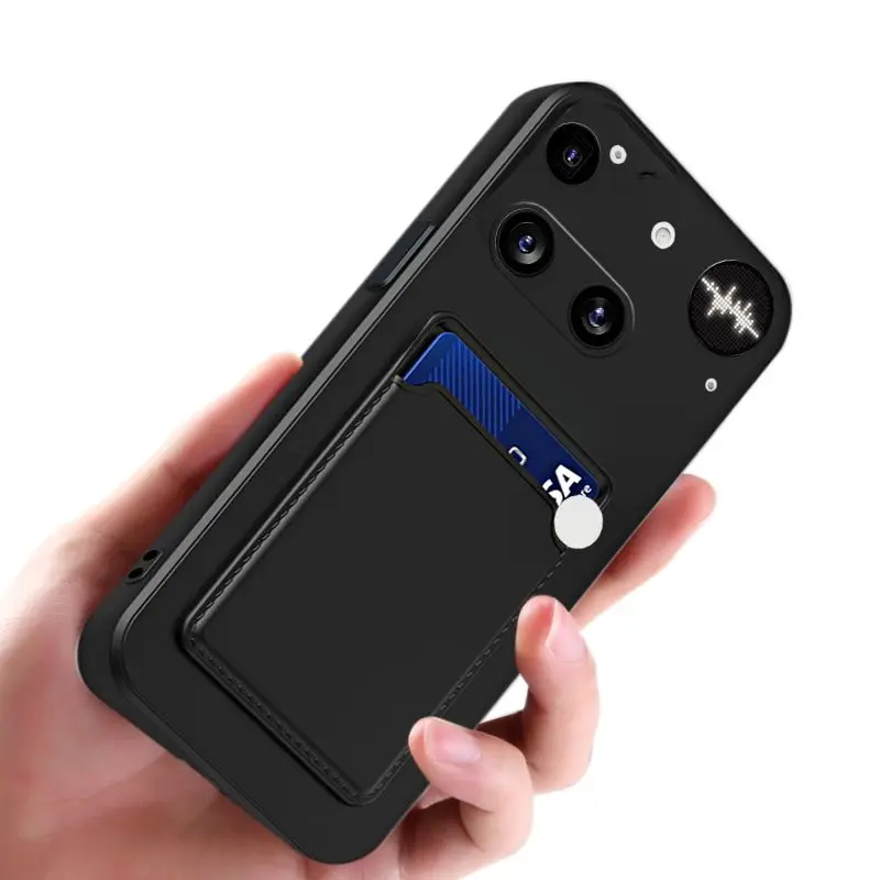 Casing Silikon Lembut untuk Ponsel Nothing 3 3A Pro Holde Dompet Kartu Penutup Ponsel untuk Ponsel Nothing 3 3A Pro