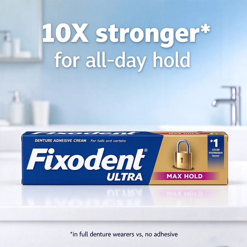 Fixodent Dental Adhesive Cream For Denture Original Strong Complete Professional Dentures Glue Dentistry Products Mater