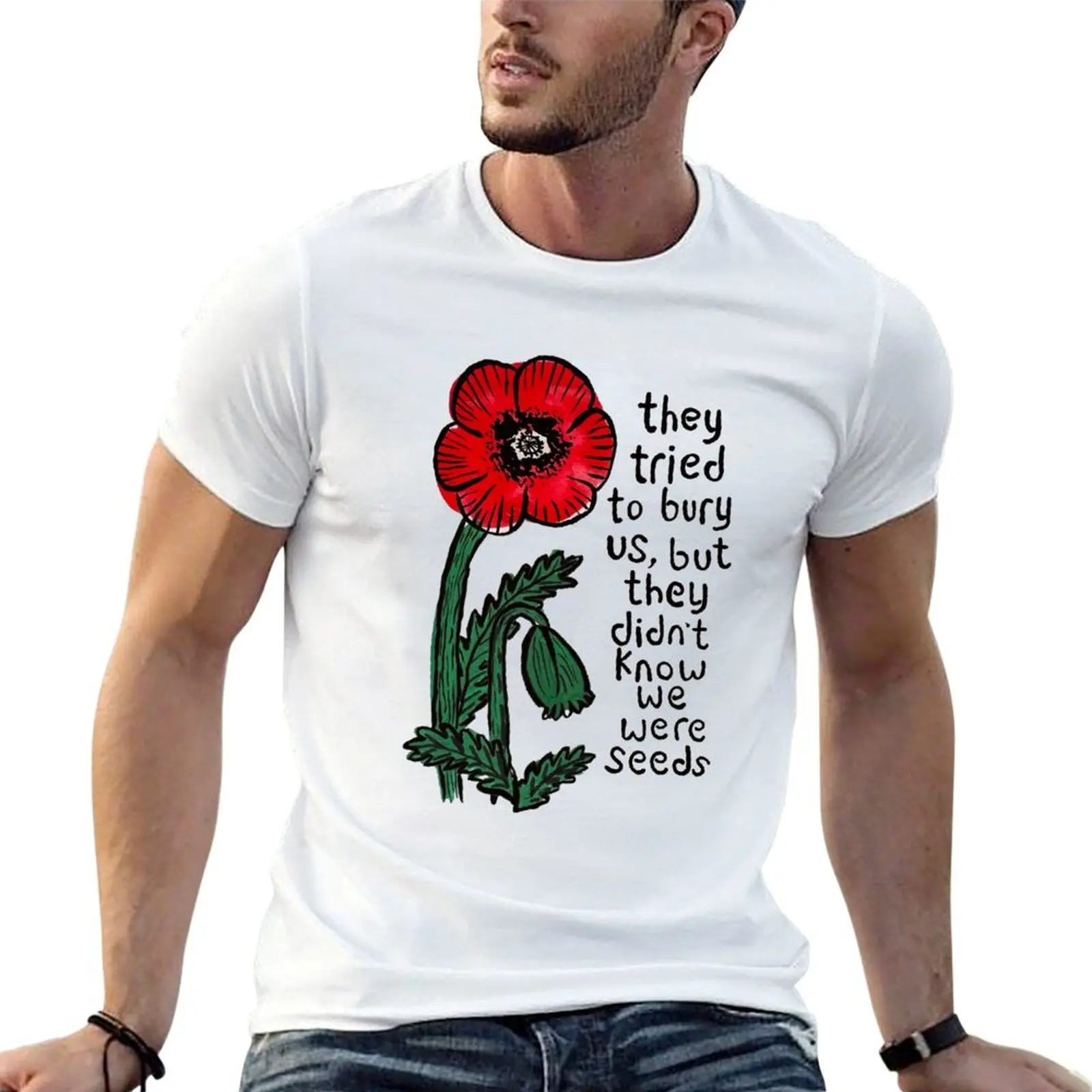 

They tried T-Shirt t shirt man cotton cotton tshirt 100% t shirt for man 100 percent cotton T-Shirt