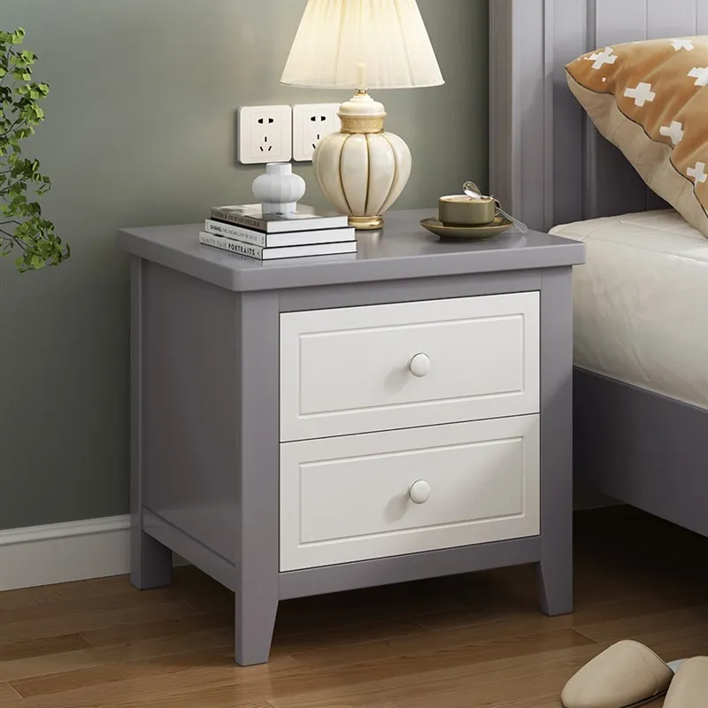 Wood China Bedside Table Bedroom Mobile Low Decor Cheap Nightstand Filing Cabinets Luxury Storage Criado Mudo Salon Furniture
