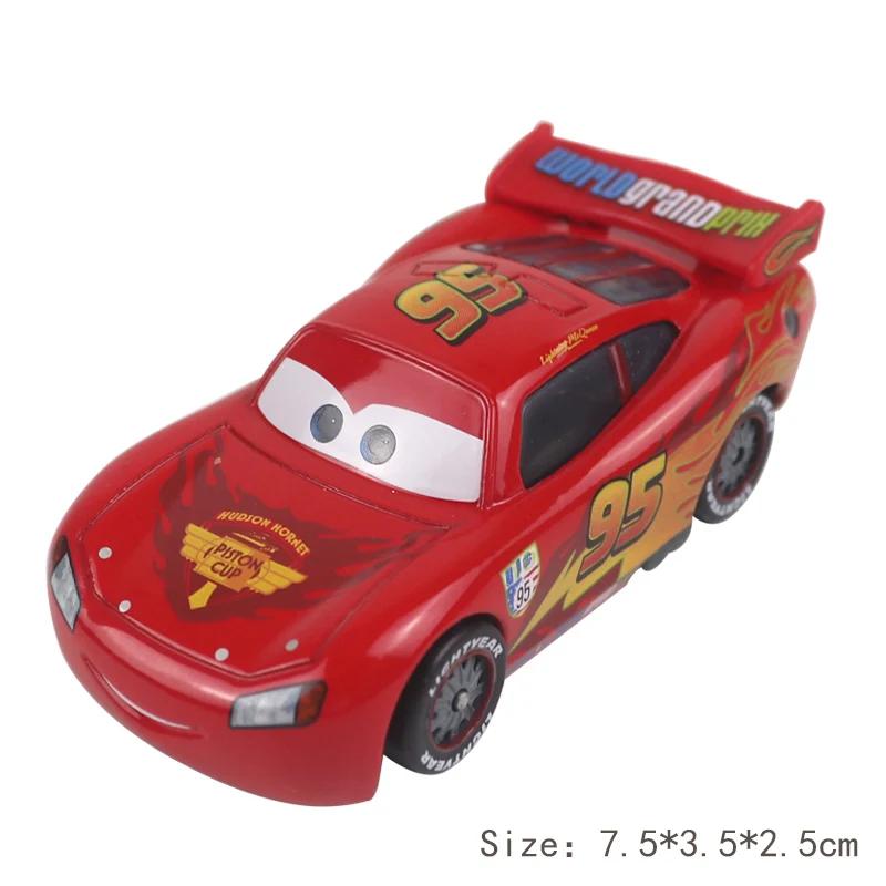 Pixar Car 2 Lightning McQueen Model Toy Car 1:55 Diecast Metal