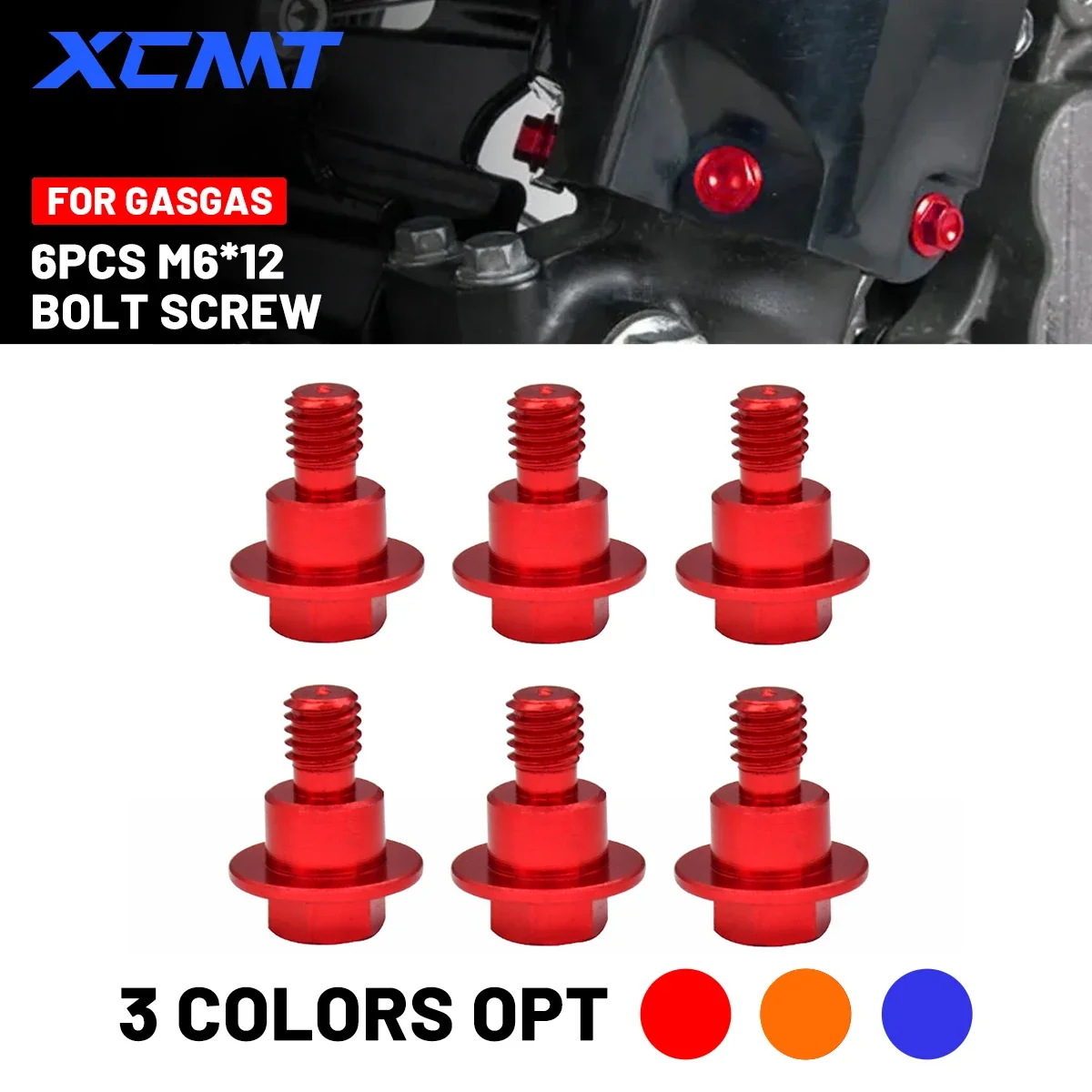 M6x12 Front Fork Guard Bolt Screws For GasGas EX EC MC EXF ECF MCF 125-450 KTM 690 Enduro R SMC Freeride Motorcycle Parts