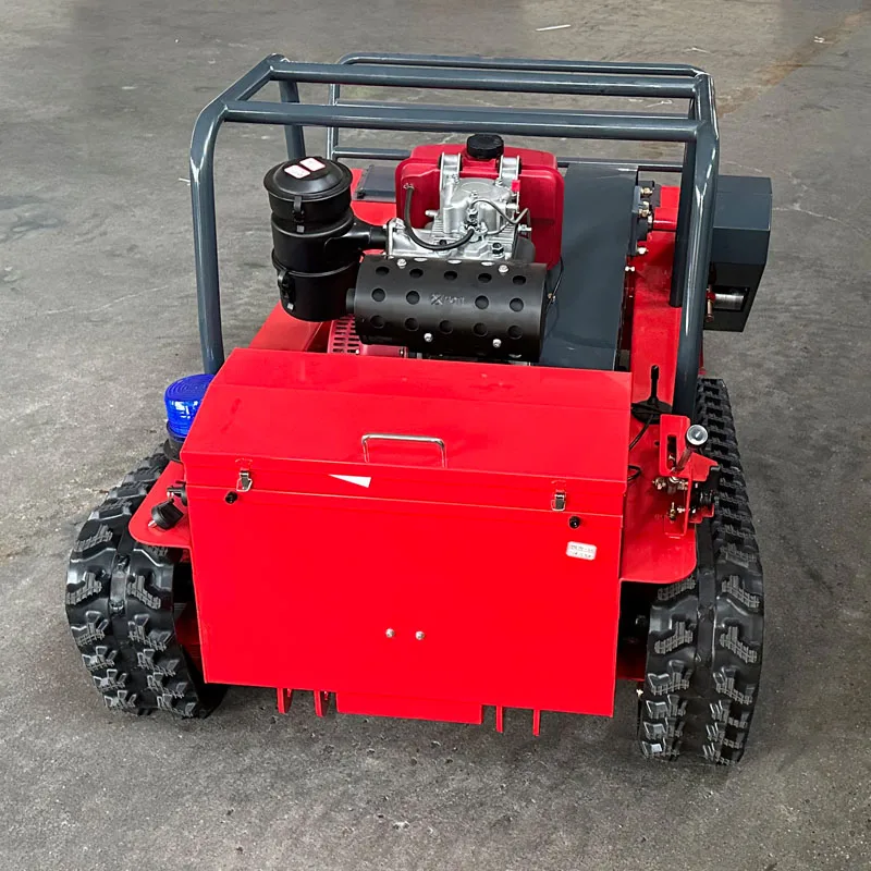 Tondeuses jardin pelouse ferme entièrement automatique télécommande chenille tondeuse à gazon broyeur d'herbe Robot tondeuse à gazon intelligente