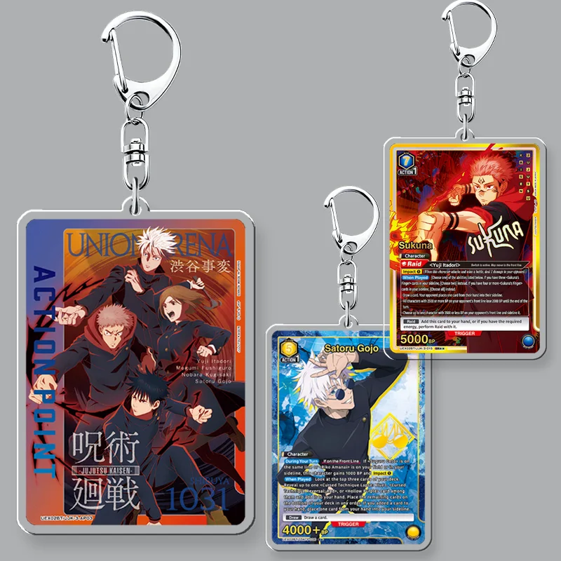 Jujutsu Kaisen 8cm Itadori Yuji Acryl-Schlüsselanhänger Taschendekoration Itadori Yuji Schlüsselanhänger Fushiguro Megumi Gojo Satoru Acryl-Schlüsselanhänger