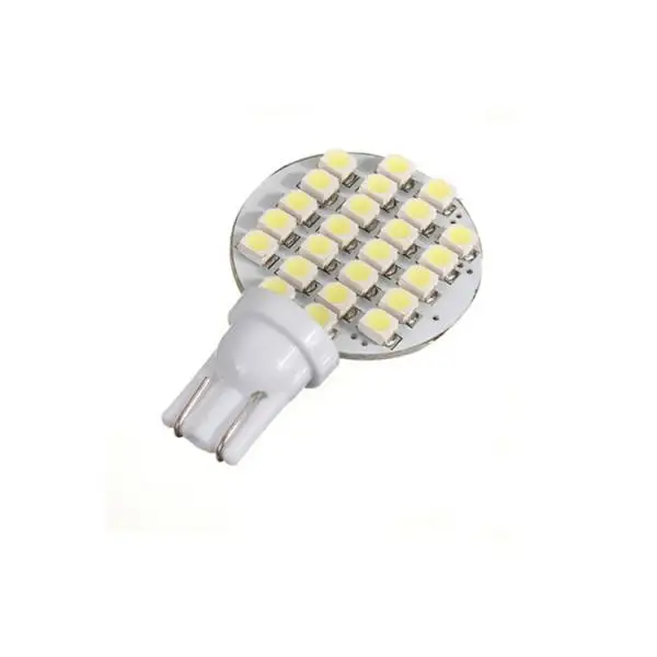 10x Super Bright 4.8W Warm White T10 1210 Car Wedge 24SMD LED Light Bulb 12V Auto Garden Light Bulb Tent Camp