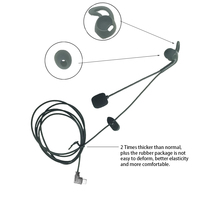 Type C In-ear Earphones Headsets for EJEAS V6 PRO+ /EJEAS V4C PLUS Referee Intercom Headset Referee Intercom Arm Pack