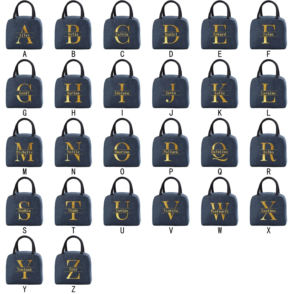 شخصية مخصصة حقيبة الغداء العزل الحراري علب الاغذية الكبار العمل الشاطئ نزهة المشي لمسافات طويلة