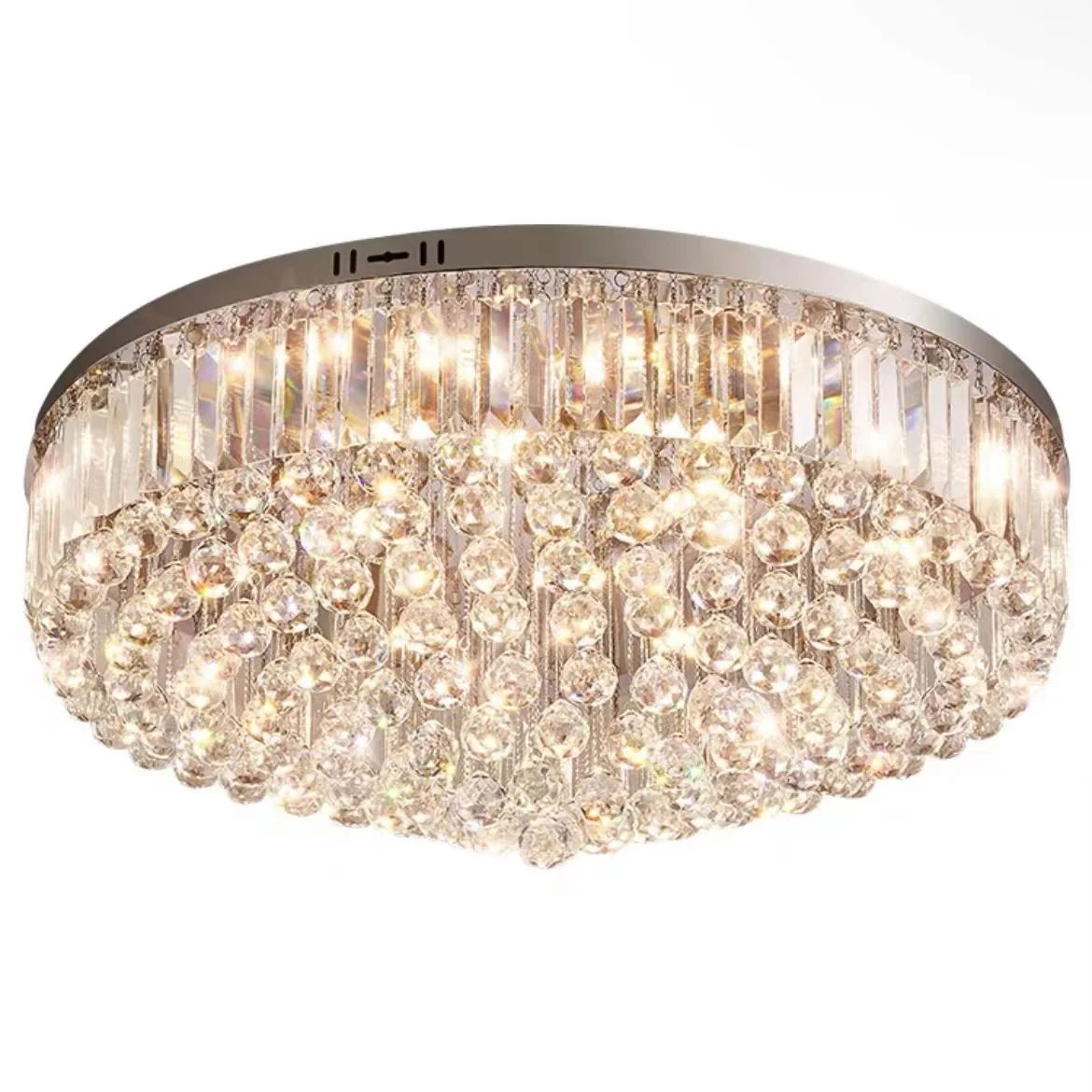 

Homeless LED E14 Crystal Lighting Stainless Steel Dimmable Ceiling Lamp for Foyer Bedroom Hallway AC110-220V