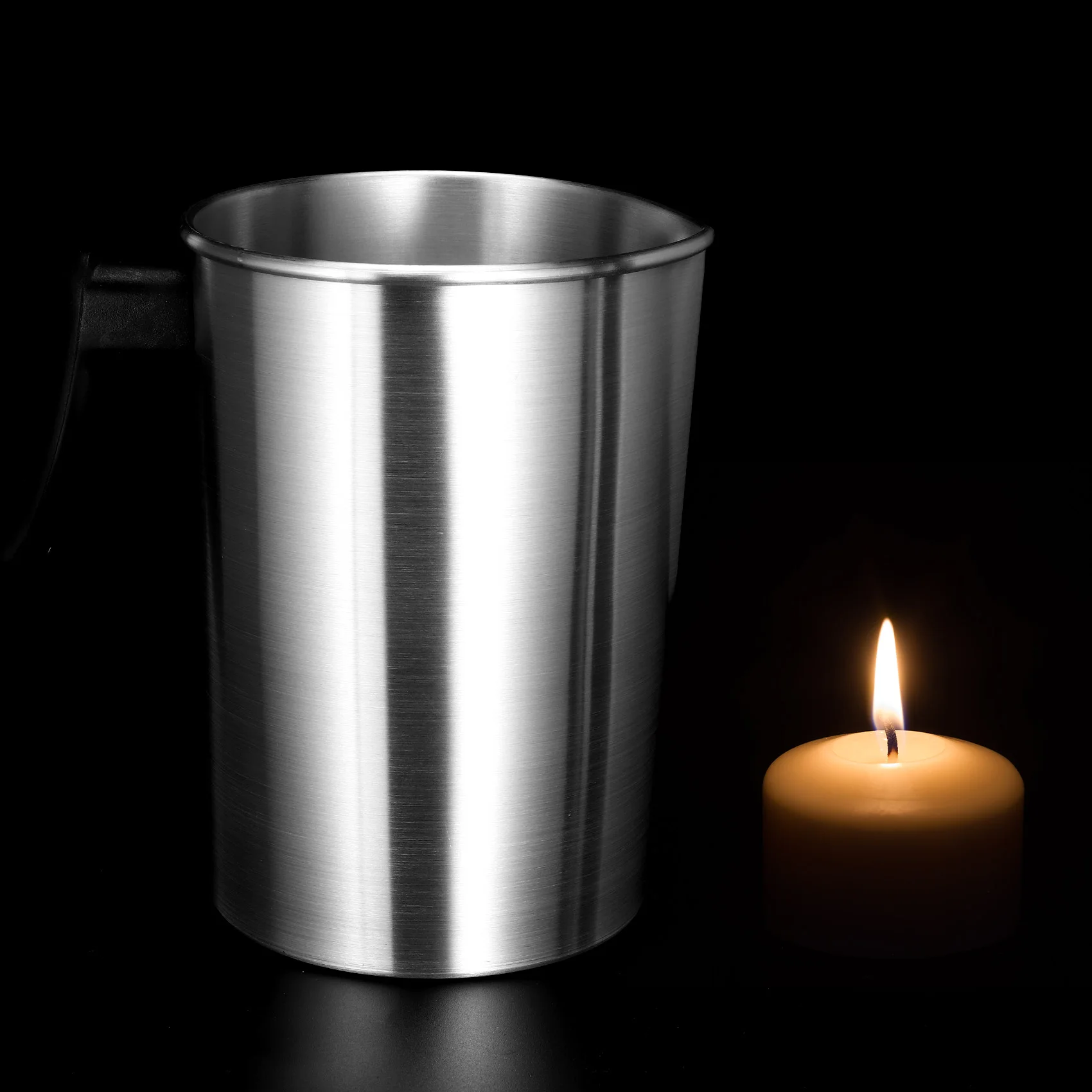 4 Pounds Candle Making Pouring Pot, Aluminum Construction Candle Making Pitcher Dripless Pouring Spout Wax Melting Pot