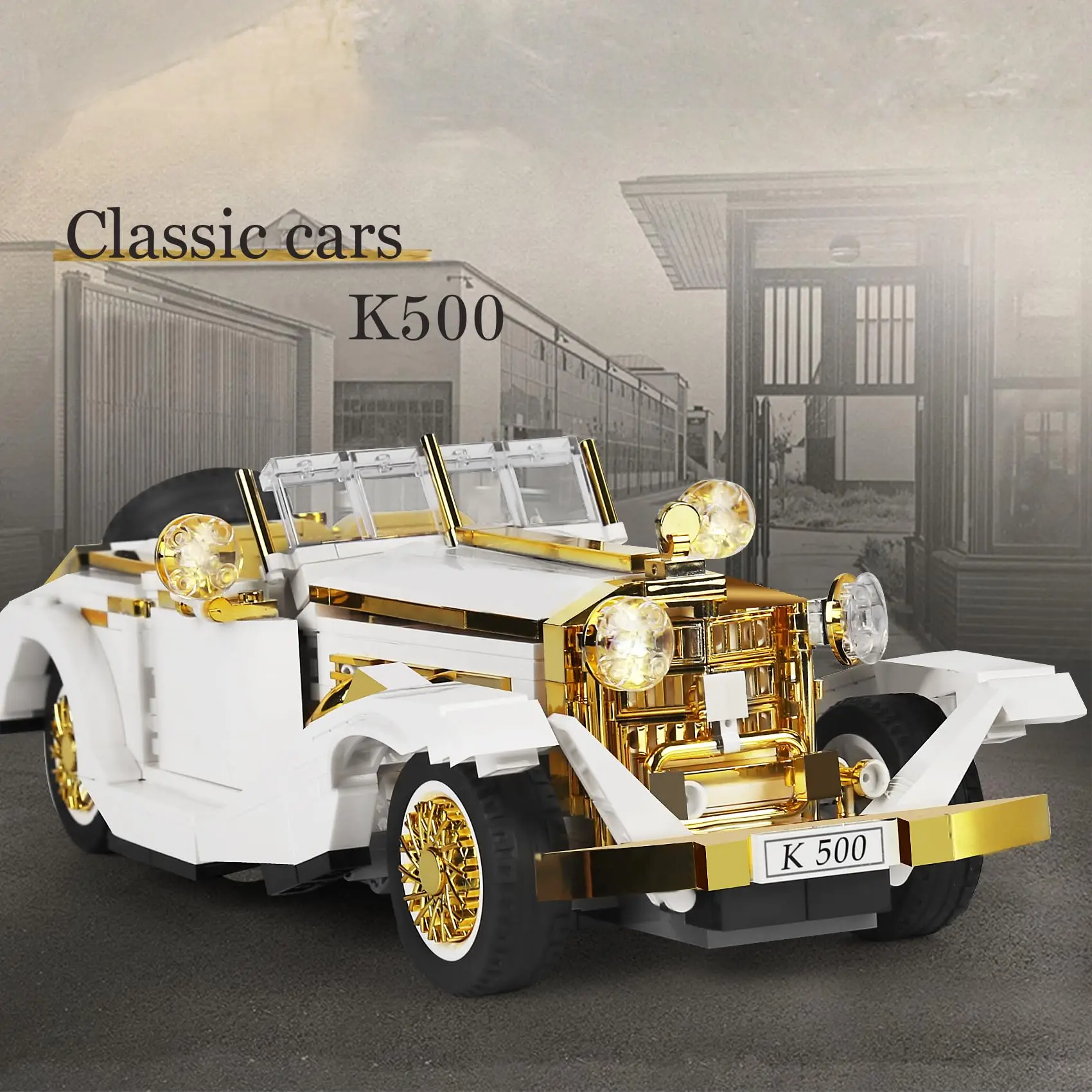 ชุดประกอบโมเดลรถยนต์คลาสสิค Mould King 10003 868+ ชิ้น ของสะสมสำหรับเด็กอายุ 8 ปีขึ้นไป วัยรุ่น และผู้ใหญ่