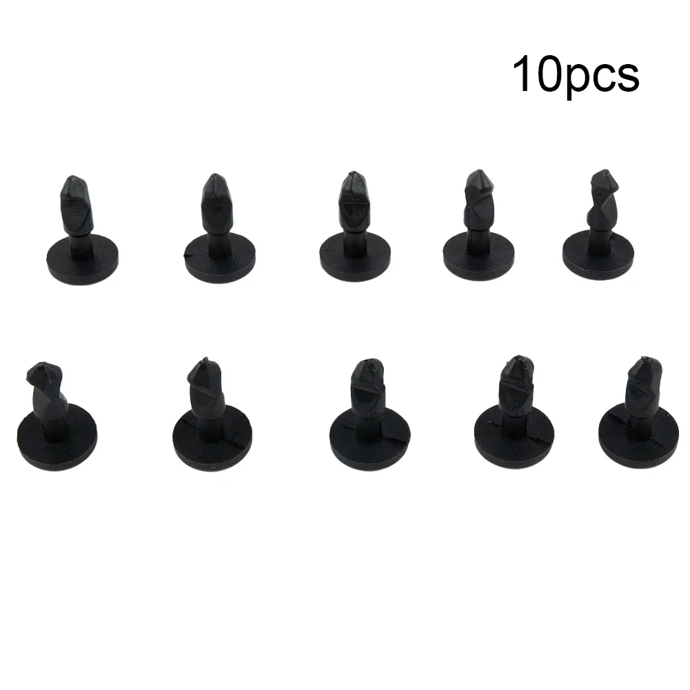 10Pcs Engine Compartment Cover Plate Screw Clips Black Plastic For 2003-2010 95557271000 955 572 710 00