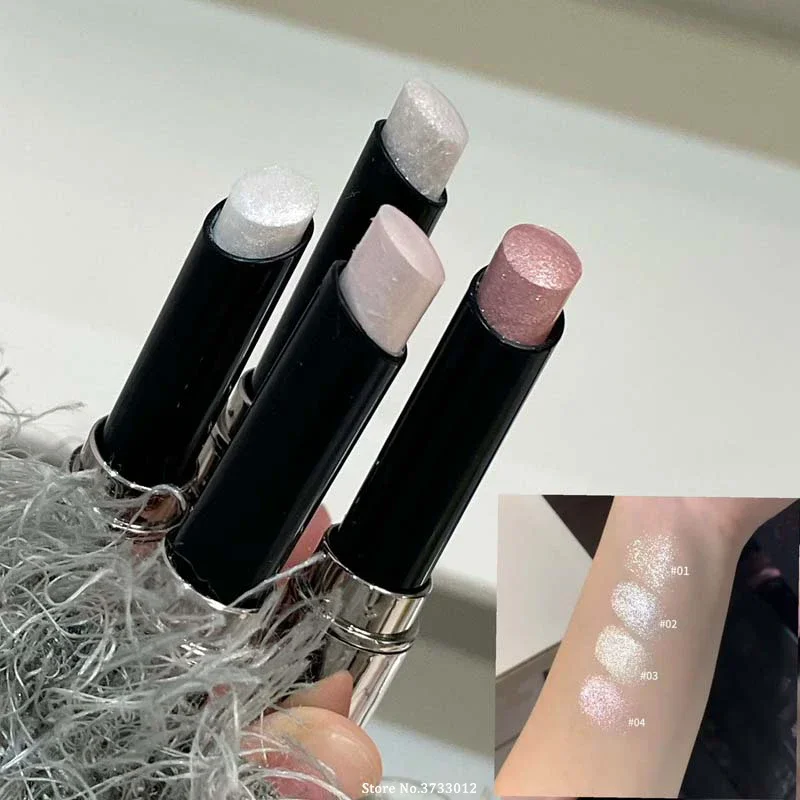 لامع هيغليغتر عصا الماس الطبيعي بريق الأبيض تسليط الضوء على عينيه قلم كونتور التظليل اشراق الوجه الجسم ماكياج #3