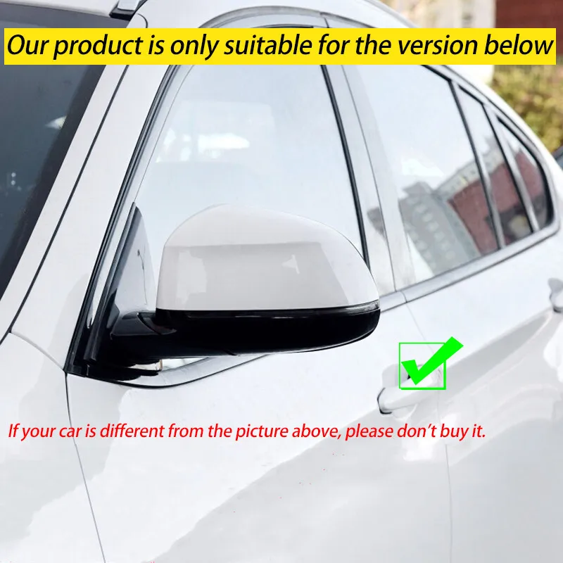 Pair For BMW X3 F25 X5 F15 X6 F16 2014-2018 ABS Car Rearview Side Mirror Cover Wing Cap Exterior Door Housing Trim Replacement