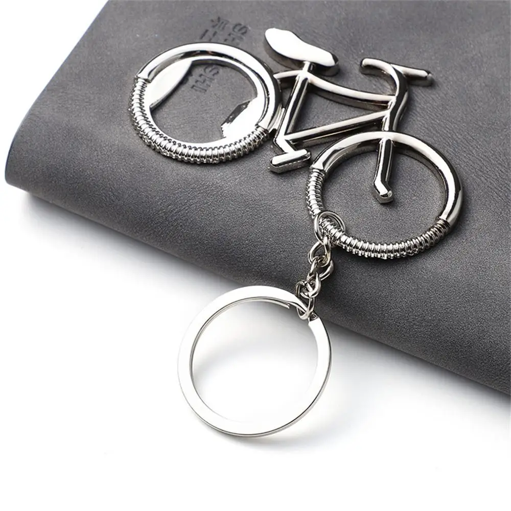 Creative Metal Beer Bottle Opener Fashion Cute Bike Keychain Key Rings For Lover Biker Bottle Openers Men's Gift