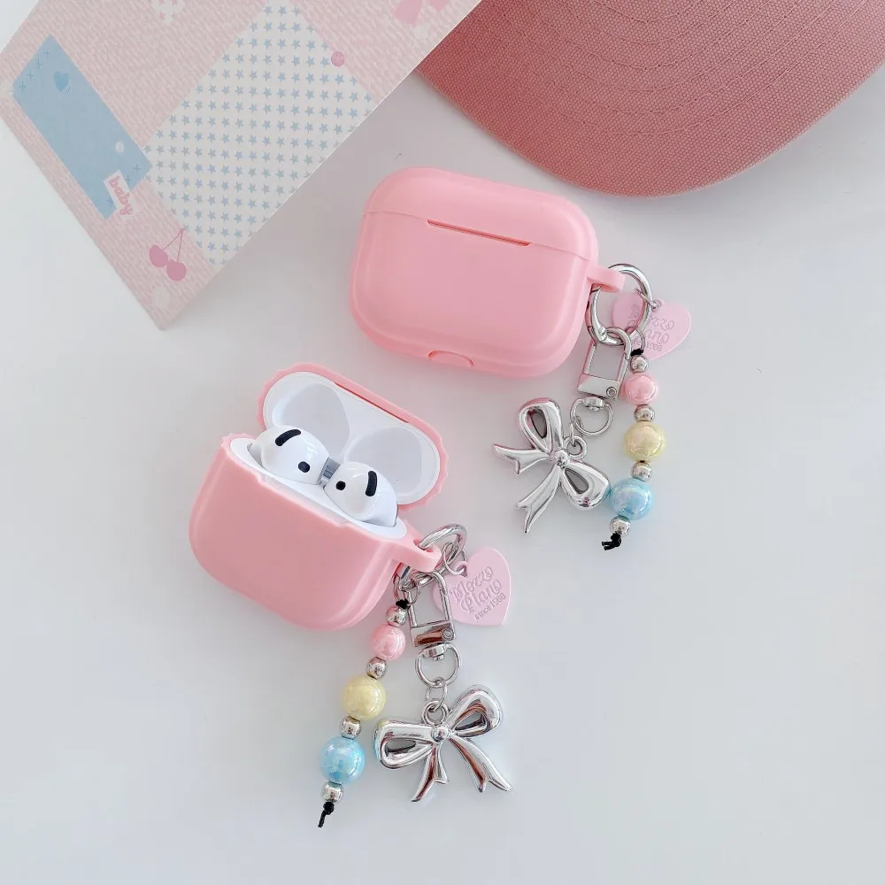 Soft Silicone Headphone Case For AirPods Pro 3 3rd Pro3 2025 USB C Cover For AirPods 4 3 2 1 Pro 2 2nd Pro2 Cases With Keychain - Image 2