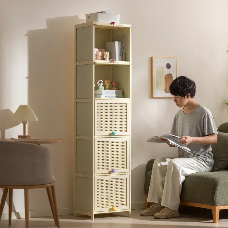 Storage Cabinet Living Room Multi-layer Flip Snack Locker Dopamine Children's Toy Locker