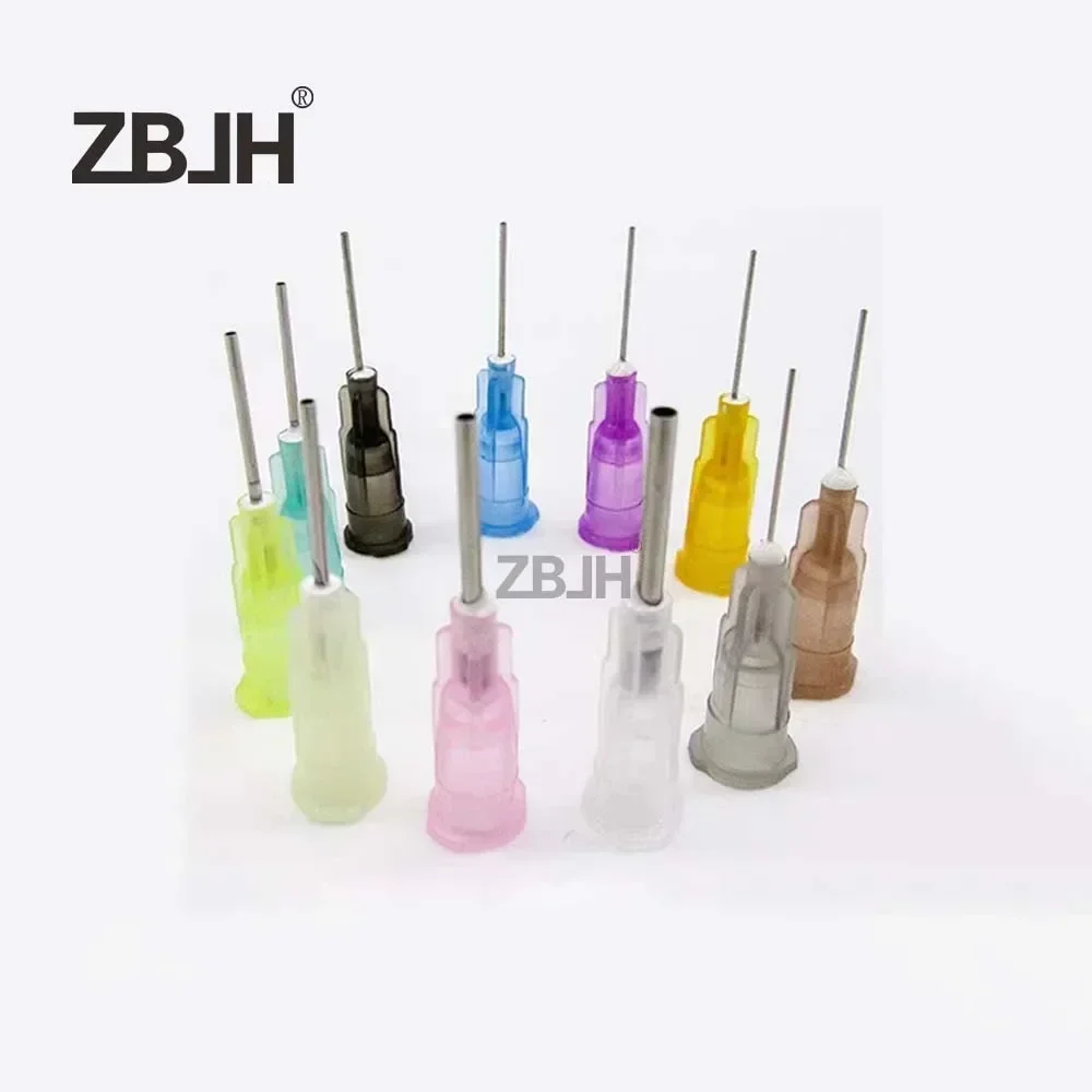 1000pcs/bag Stainless steel Tip helix luer lock Epoxy Precision Blunt glue Dispensing Needle/Tips