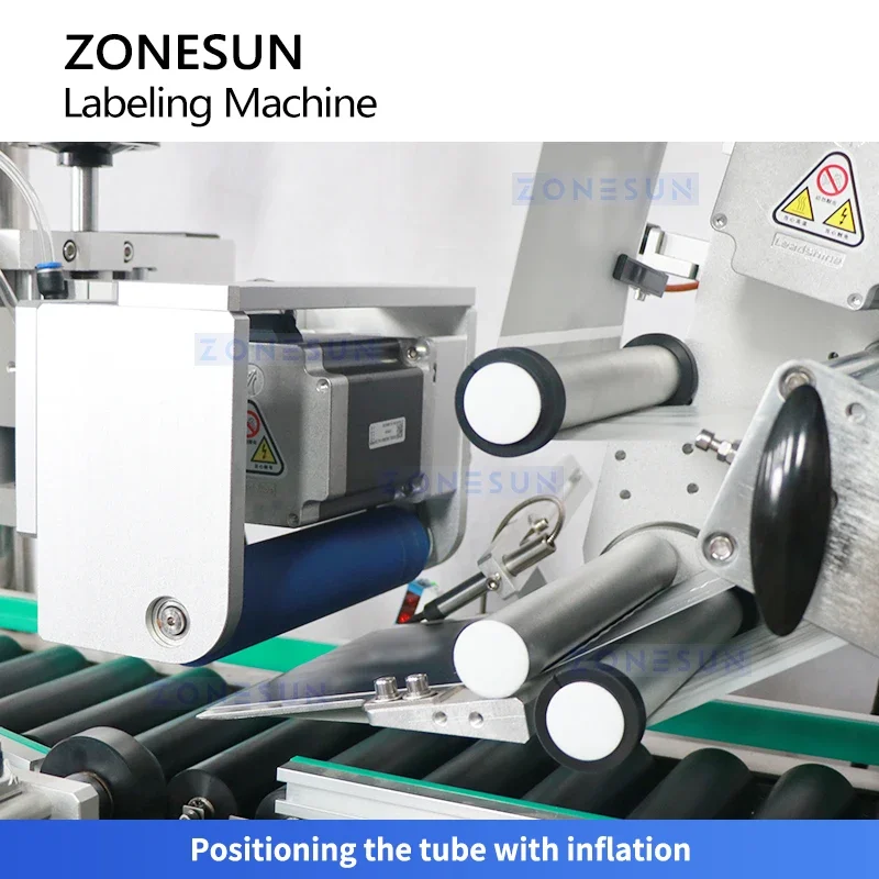Zonesun Automatisierter Röhrenetikettierer, leerer Röhrenetikettenapplikator, Etikettiersystem für unversiegelte Röhren, ZS-TB160H