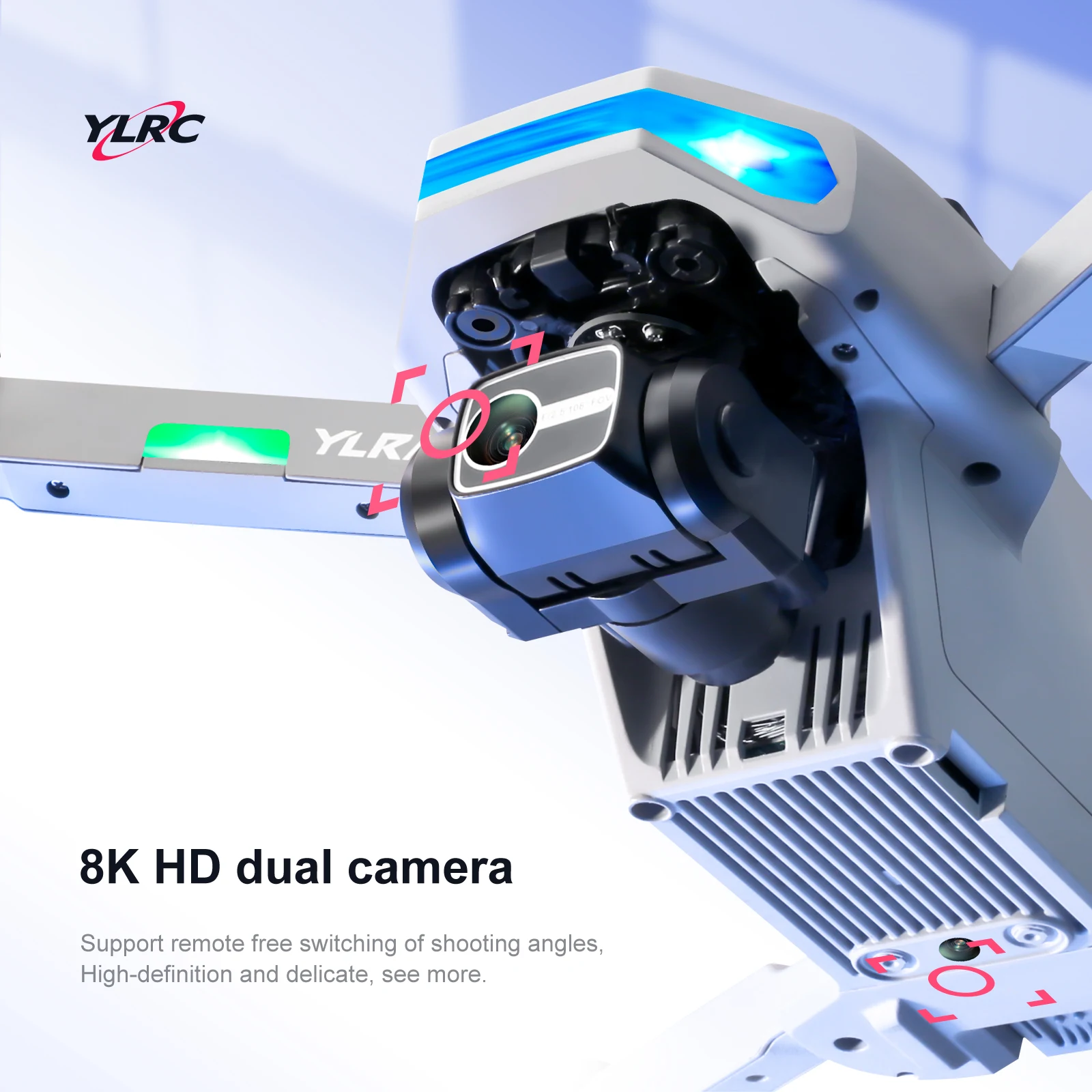 S135 RC Drone z kamerą 5G WiFi 8K HD Podwójna kamera 360 Laserowe unikanie przeszkód Trójosiowy dron obrotowy GPS Powrót Quadcopter Dron