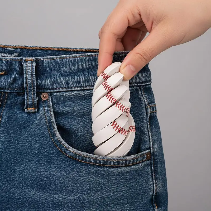 3D Printed Fidget Stress Ball Baseball Football Themed Sensory Toy for Students Exam Pressure Relief School Use
